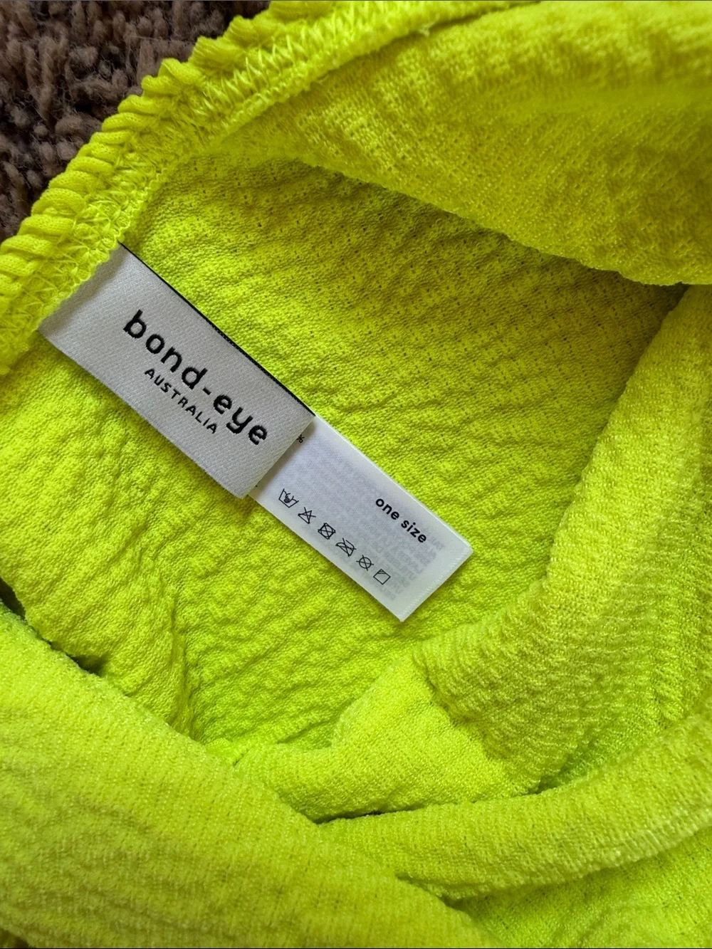 Bond-Eye Mara Neon Yellow Swimsuit